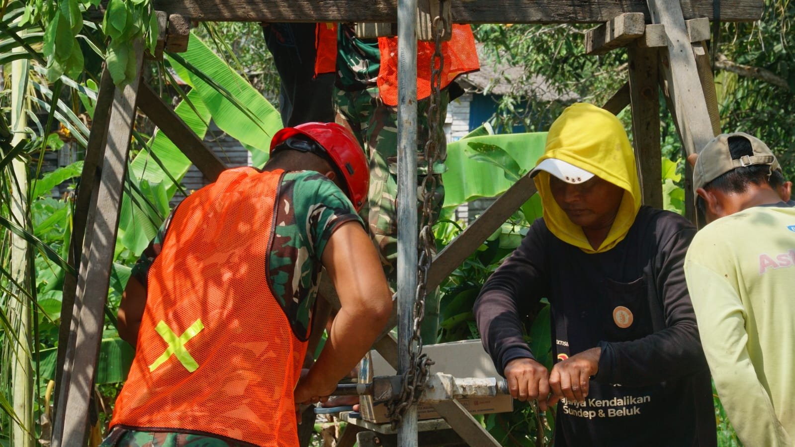 TMMD Ke-129 Percepat Pengeboran Sumur Bor Sasaran 3 Demi Penuhi Kebutuhan Air Bersih Warga