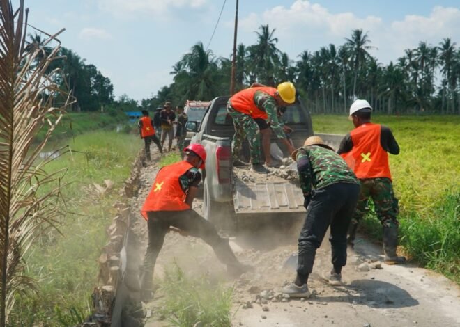 Jalan 1,2 Kilometer TMMD Ke-129 Dipersiapkan Dongkrak Perekonomian Warga Bandaraya