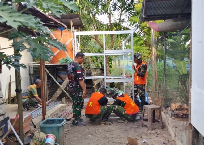Wujudkan Desa Healthy & Higienis, Satgas TMMD Ke-129 Kalteng Tancap Gas Rakit Fasilitas MCK