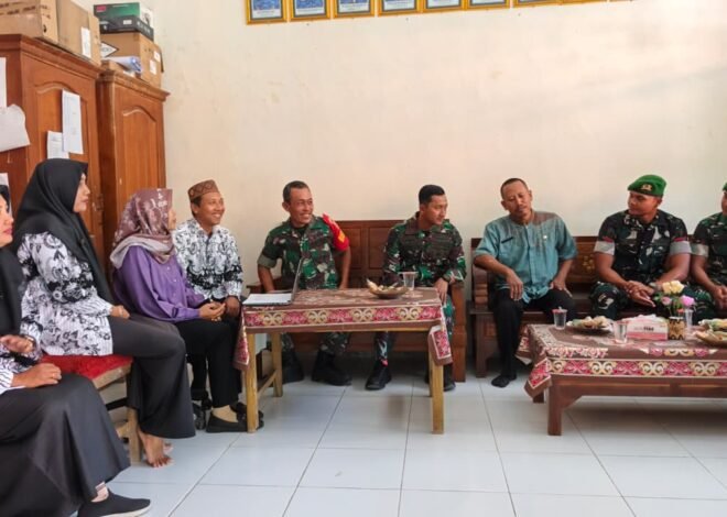 Komunikasi Sosial Satgas TMMD dan Dewan Guru Perkuat Kolaborasi Dukung Pendidikan di Desa Tlemang