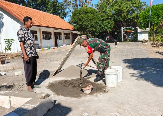 Babinsa Kawal Pelaksanaan Program Nonfisik TMMD Demi Tingkatkan Kesejahteraan Warga