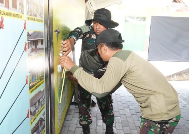 Tim Penerangan Kodim 0812/Lamongan Matangkan Strategi Peliputan TMMD melalui Ploting Lokasi Dokumentasi