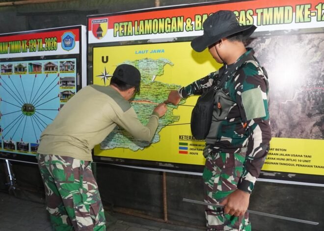 Pemetaan Lokasi Peliputan Percepat Respons Tim Penerangan Kodim 0812/Lamongan di Lapangan