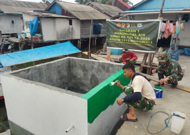 Program Manunggal Air Bersih Desa Umbele Memasuki Tahap Pengecatan