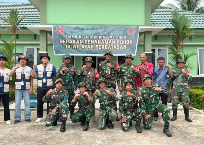 Warga Liang Bunyu Antusias dan Bangga Diajak Tanam Pohon di Puncak Patok Batas Negara