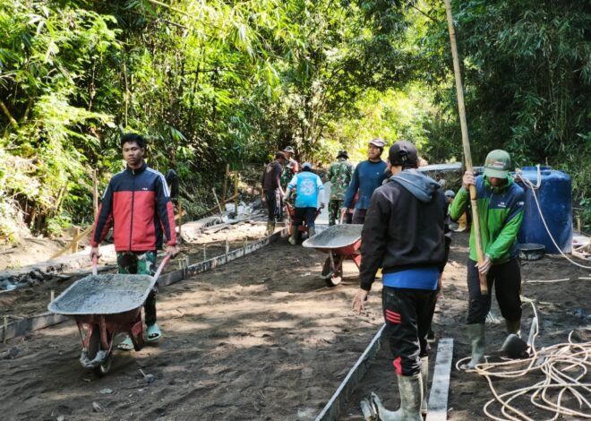 Rabat Beton TMMD Ke-129 Bangli Capai 40 Persen, Akses Pertanian Warga Kian Dekat Terwujud