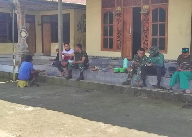 Anjangsana Satgas TMMD Tanamkan Semangat Gotong Royong dan Kepedulian Sosial