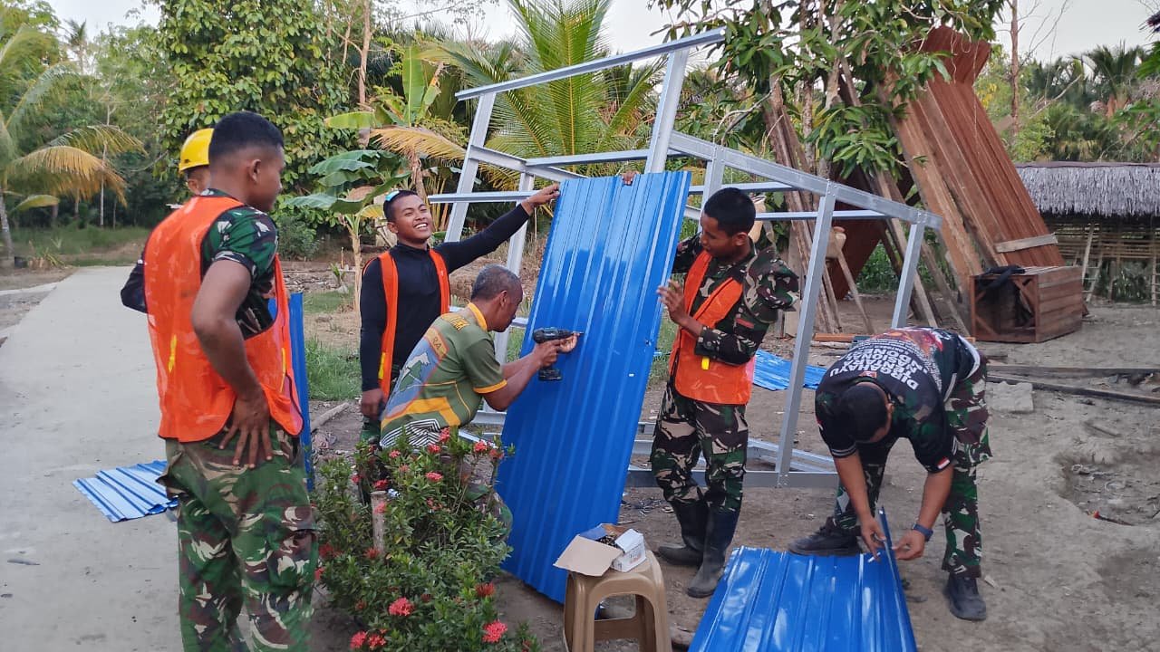 Pembangunan MCK TMMD ke-129 Dorong Pola Hidup Bersih dan Sehat Masyarakat