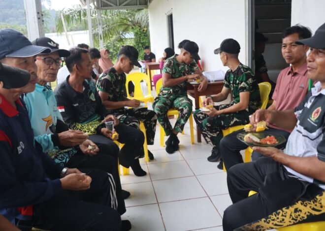 Satgas TMMD Ke-129 Kodim 0911/Nunukan Ajak Warga Terapkan Pola Hidup Sehat Lewat Senam Bersama