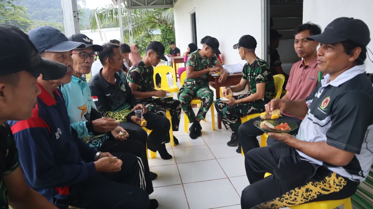Satgas TMMD Ke-129 Kodim 0911/Nunukan Ajak Warga Terapkan Pola Hidup Sehat Lewat Senam Bersama