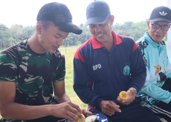 Abdul Husni Sebut Obrolan Santai Bersama Satgas TMMD Lebih Berharga dari Hidangan yang Tersaji
