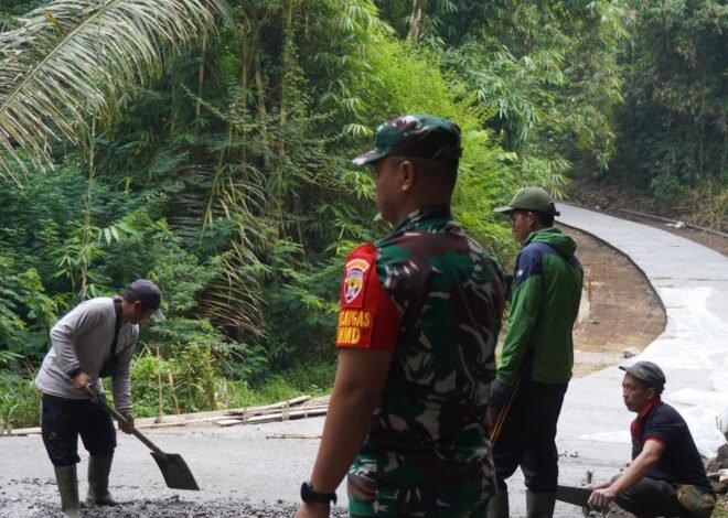 Dansatgas TMMD Ke-129 Kodim 1626/Bangli Optimistis Sasaran Rabat Beton Rampung Tepat Waktu