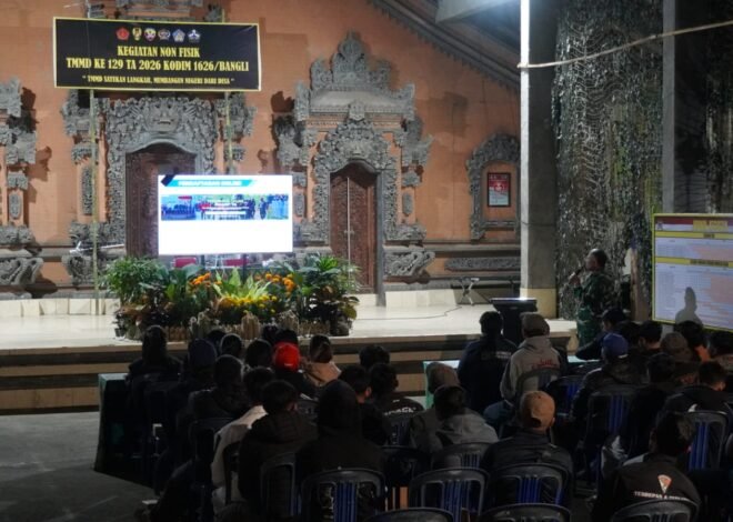 Sosialisasi Rekrutmen TNI AD Warnai Program Nonfisik TMMD Ke-129 Kodim 1626/Bangli