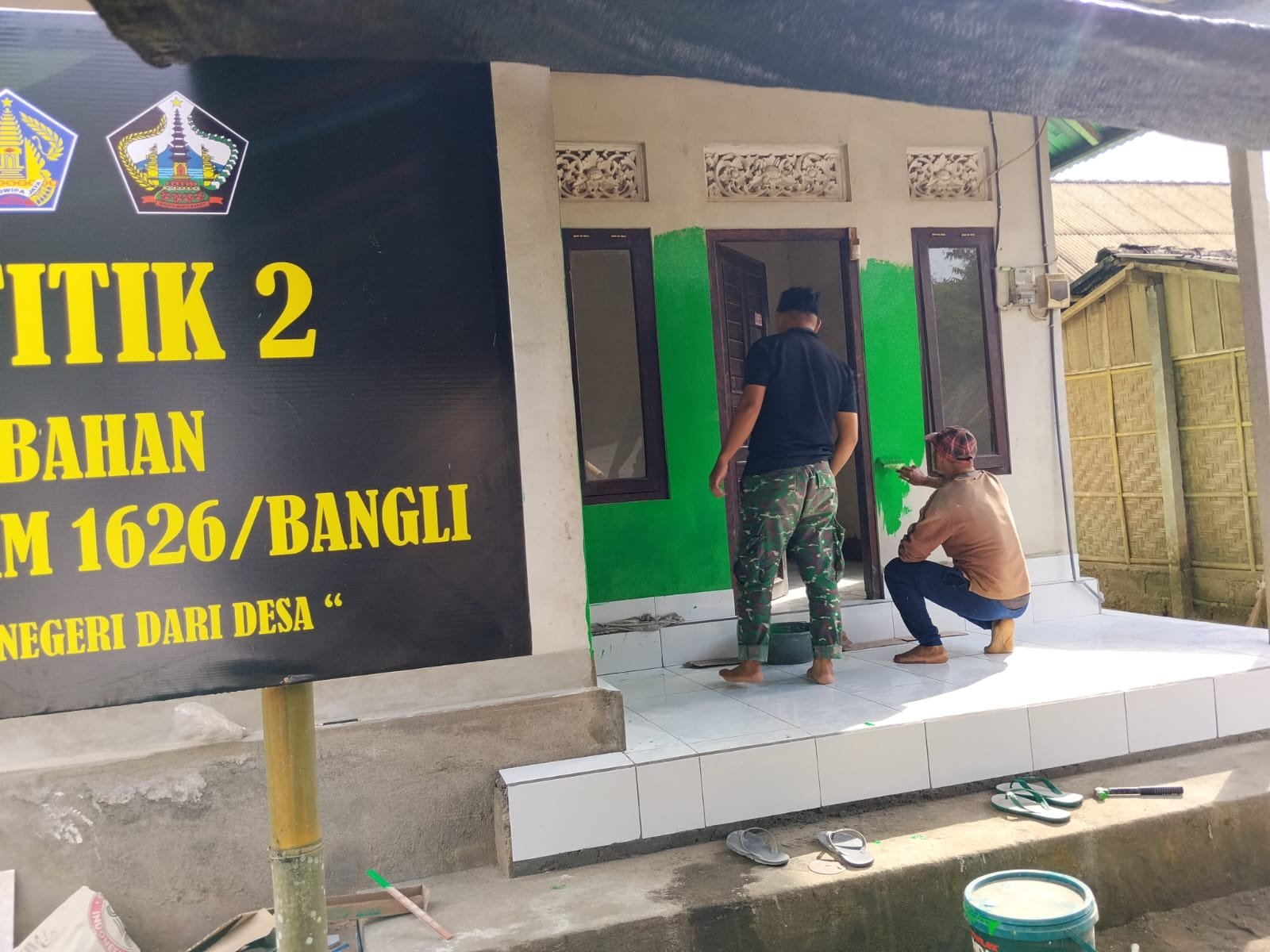 Progres RTLH TMMD Ke-129 Terus Berjalan, Satgas Kodim 1626/Bangli Kebut Penyelesaian Rumah Warga