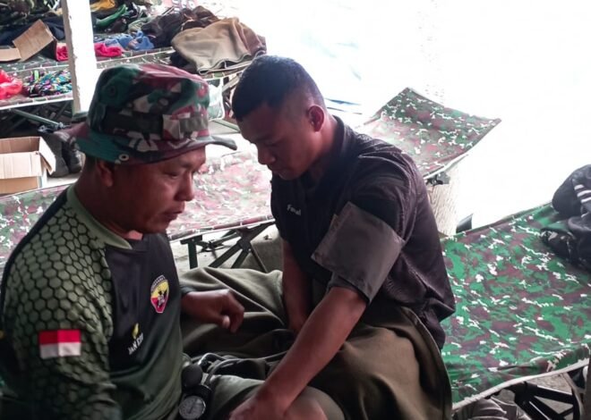 Layanan Kesehatan Satgas TMMD Ke-129 Kodim 1626/Bangli Permudah Warga Desa Sekardadi Berobat