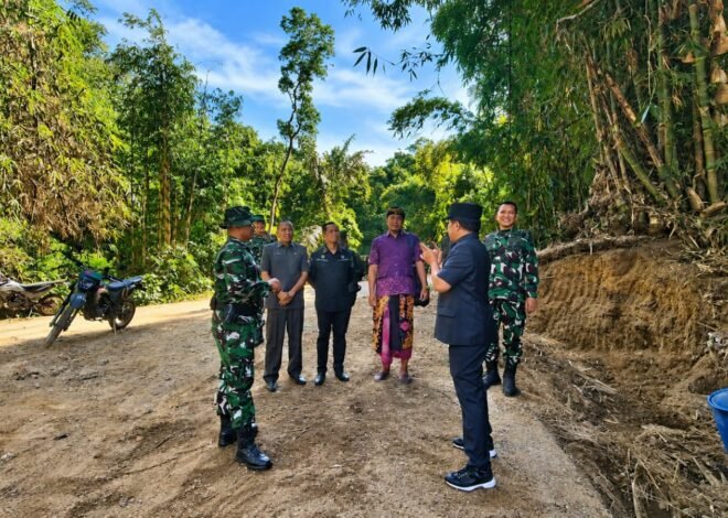 Dandim 1626/Bangli Dampingi Bupati Tinjau TMMD, Pastikan Pembangunan Berkualitas untuk Warga