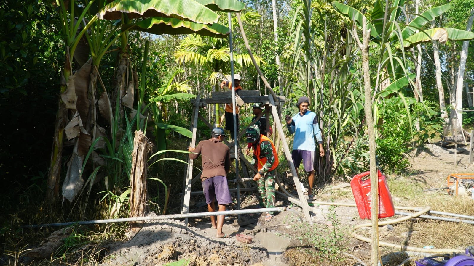 Sumur Bor TMMD Ke-129 Dipersiapkan untuk Tingkatkan Kesehatan Masyarakat Desa Bandar Raya