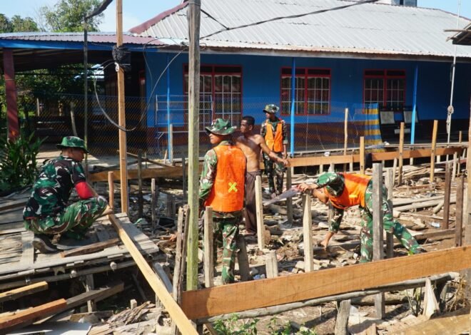 Sinergi Satgas TMMD dan Warga Wujudkan Rumah Layak Huni dari Pondasi yang Kokoh
