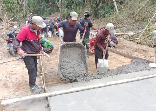 Gotong Royong Jadi Kunci Sukses Progres TMMD Ke-129 Kodim 1626/Bangli di Desa Sekardadi