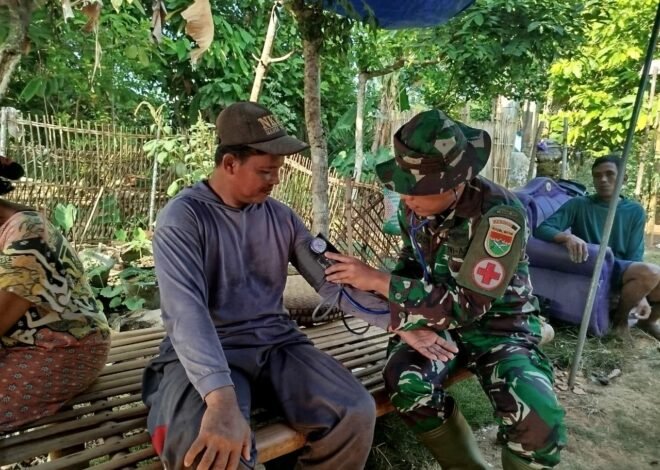 Pastikan Satgas TMMD Tetap Sehat dan Prima, Tim Kesehatan Keliling Lokasi Sasaran Fisik