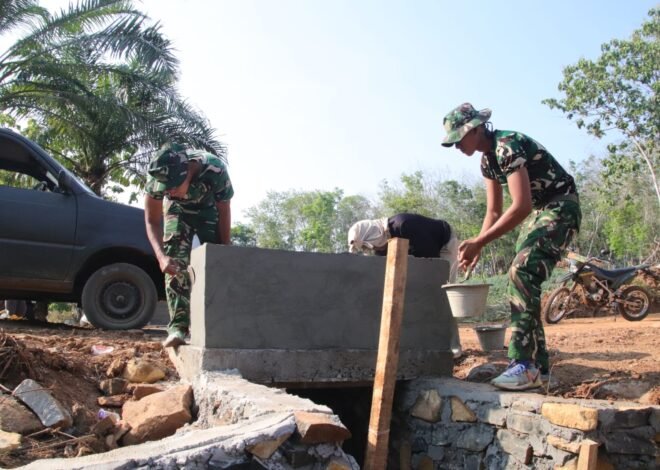 Sasaran Gorong-Gorong TMMD ke-129 di Desa Baru Raharja Masuki Tahap Finishing