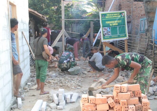 Pembangunan MCK di Dusun Kandau Masuki Tahap Pemasangan Batu Bata