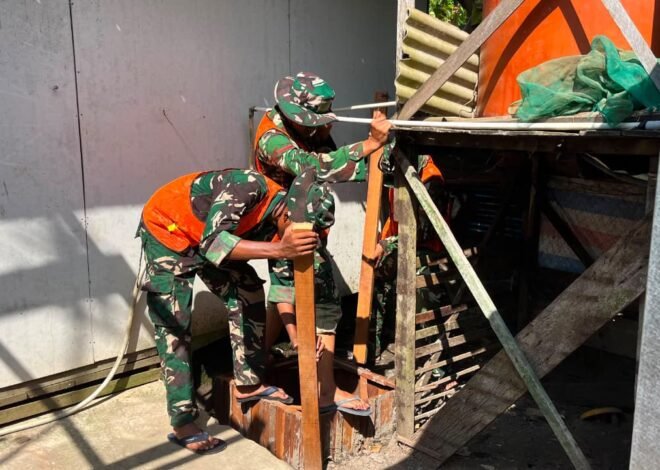 Sinergi Satgas TMMD dan Warga Wujudkan Sanitasi Layak Melalui Pembangunan MCK