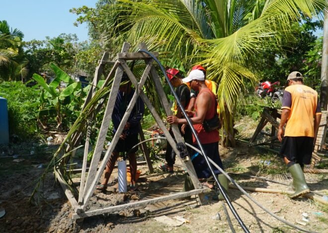 Satgas TMMD Ke-129 Lakukan Pengurasan Sumur Bor untuk Maksimalkan Kualitas Air Bersih