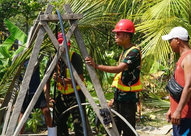 Sinergi Satgas TMMD dan Warga Optimalkan Fungsi Sumur Bor di Desa Bandar Raya