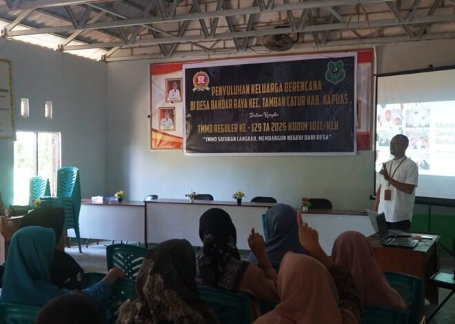 Satgas TMMD Ke-129 Bekali Warga Desa Bandar Raya dengan Edukasi Keluarga Berencana
