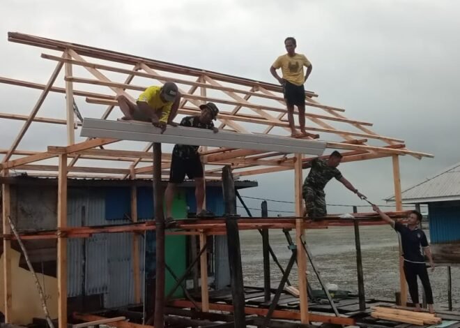 Renovasi RTLH Ibu Syamsiah di Desa Umbele Masuki Tahap Pemasangan Lisplang