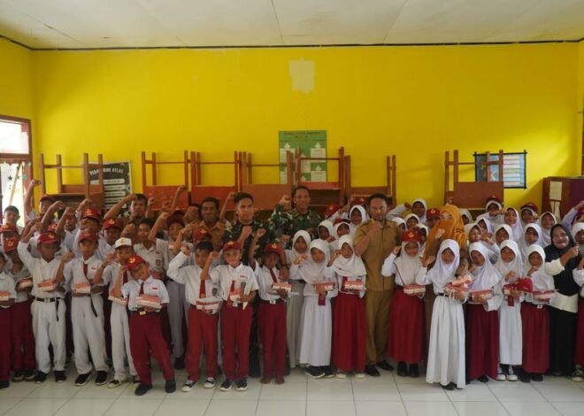 Satgas TMMD Ke-129 Kodim 1311/Morowali Berikan Penyuluhan Bela Negara kepada Pelajar SDN Umbele