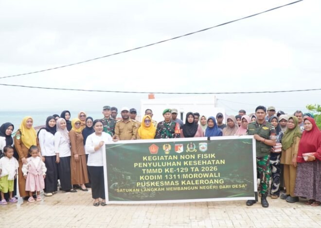 Satgas TMMD Ke-129 Kodim 1311/Morowali Gelar Penyuluhan Stunting di Desa Polewali
