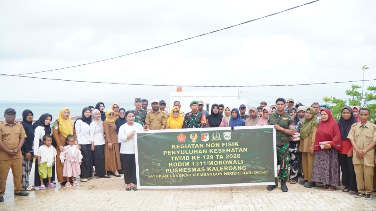Satgas TMMD Ke-129 Kodim 1311/Morowali Gelar Penyuluhan Stunting di Desa Polewali