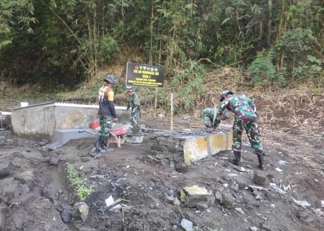 Pondasi Bak Penampungan Air TNI Manunggal Air Terus Diperkuat untuk Jamin Konstruksi Kokoh