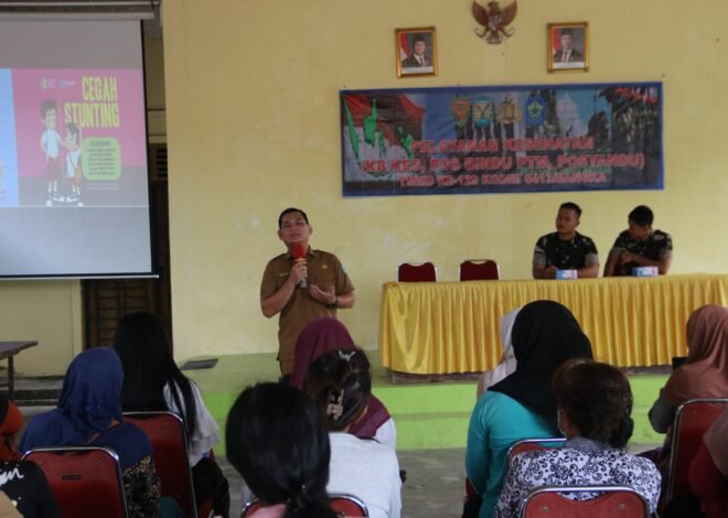 Penyuluhan KB TMMD ke-129 di Desa Deniang Bekali Warga Cegah Stunting Sejak Keluarga
