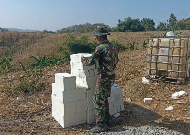 Demi Air Bersih Berkelanjutan, Satgas TMMD Utamakan Kualitas Material Tandon Air