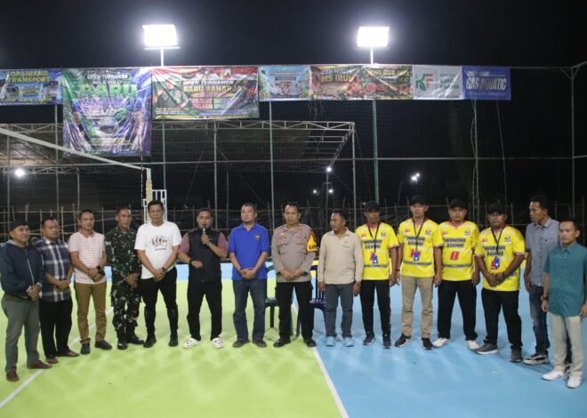Kerjasama TMMD 129 dan Karang Taruna : Dansatgas Resmi Buka Open Turnamen Bola Voli Baru Raharja Cup Ke-2 Tahun 2026