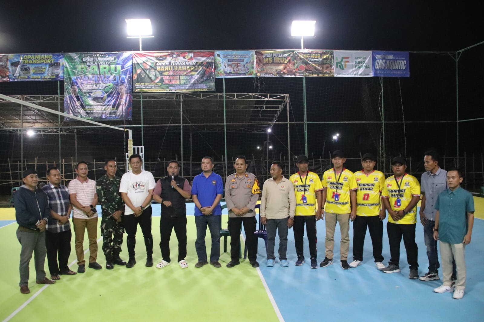 Kerjasama TMMD 129 dan Karang Taruna : Dansatgas Resmi Buka Open Turnamen Bola Voli Baru Raharja Cup Ke-2 Tahun 2026