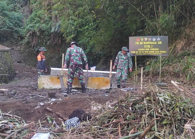 TNI Manunggal Air Hadirkan Harapan Baru Pemenuhan Air Bersih bagi Warga Desa Sekardadi