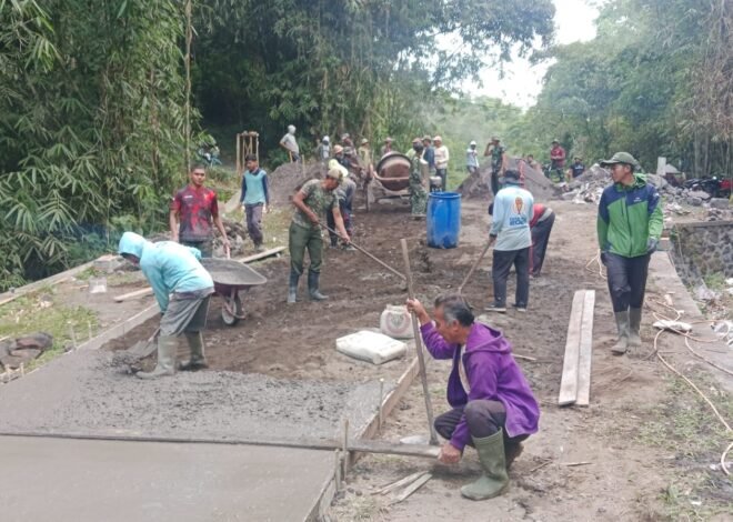 Semangat Gotong Royong Jadi Modal Utama, Sejumlah Sasaran Fisik TMMD Ke-129 Kodim 1626/Bangli Berhasil Diselesaikan