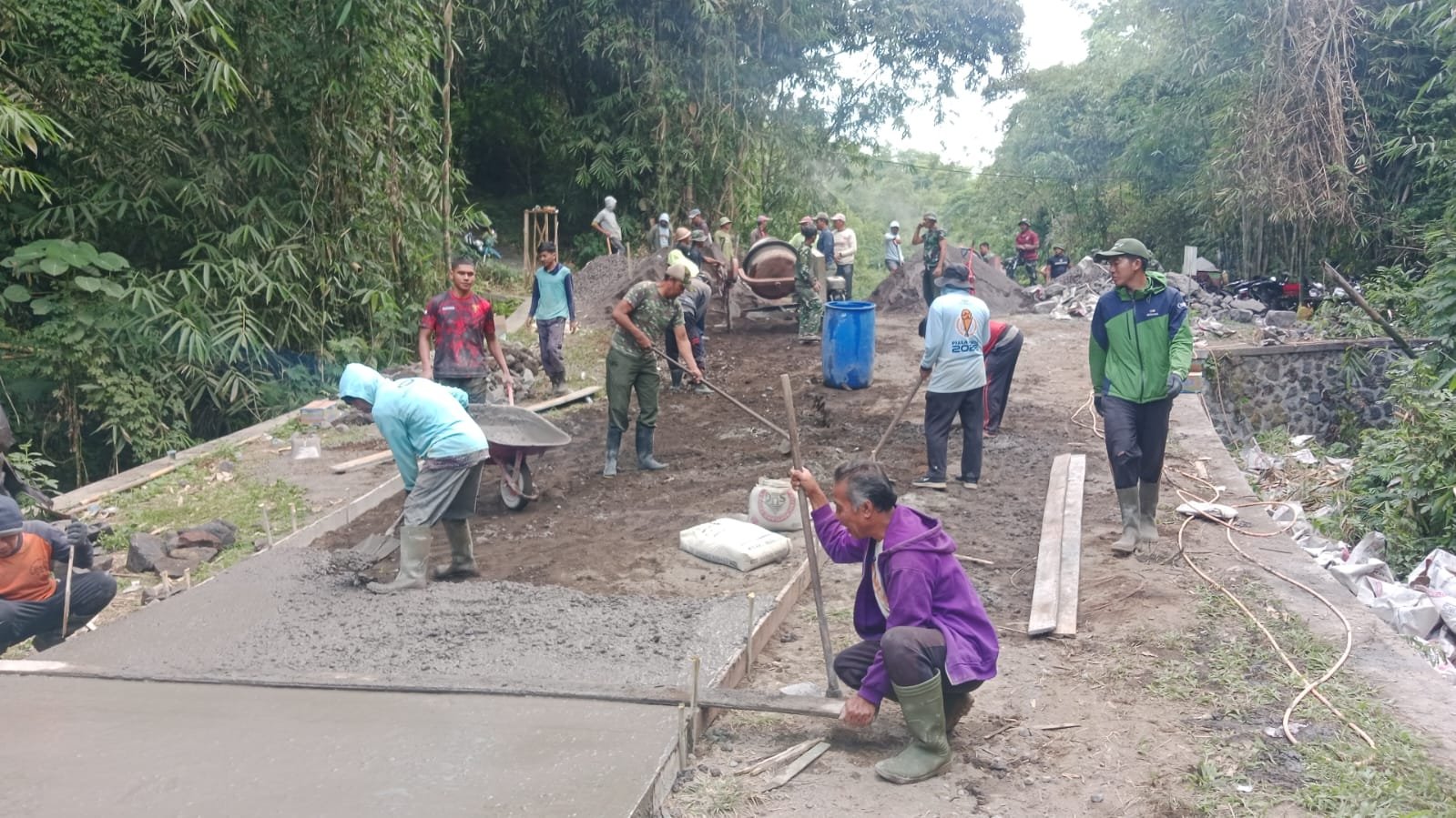 Semangat Gotong Royong Jadi Modal Utama, Sejumlah Sasaran Fisik TMMD Ke-129 Kodim 1626/Bangli Berhasil Diselesaikan