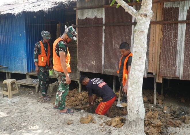 Satgas TMMD Kodim 1011/KLK Percepat Pembangunan Sanitasi Lewat Pemasangan Septik Tank MCK Warga
