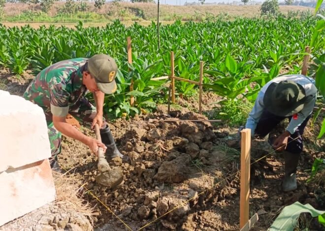 Petani Jagung Sambut Antusias Pembangunan Tandon Air Irigasi TMMD 129