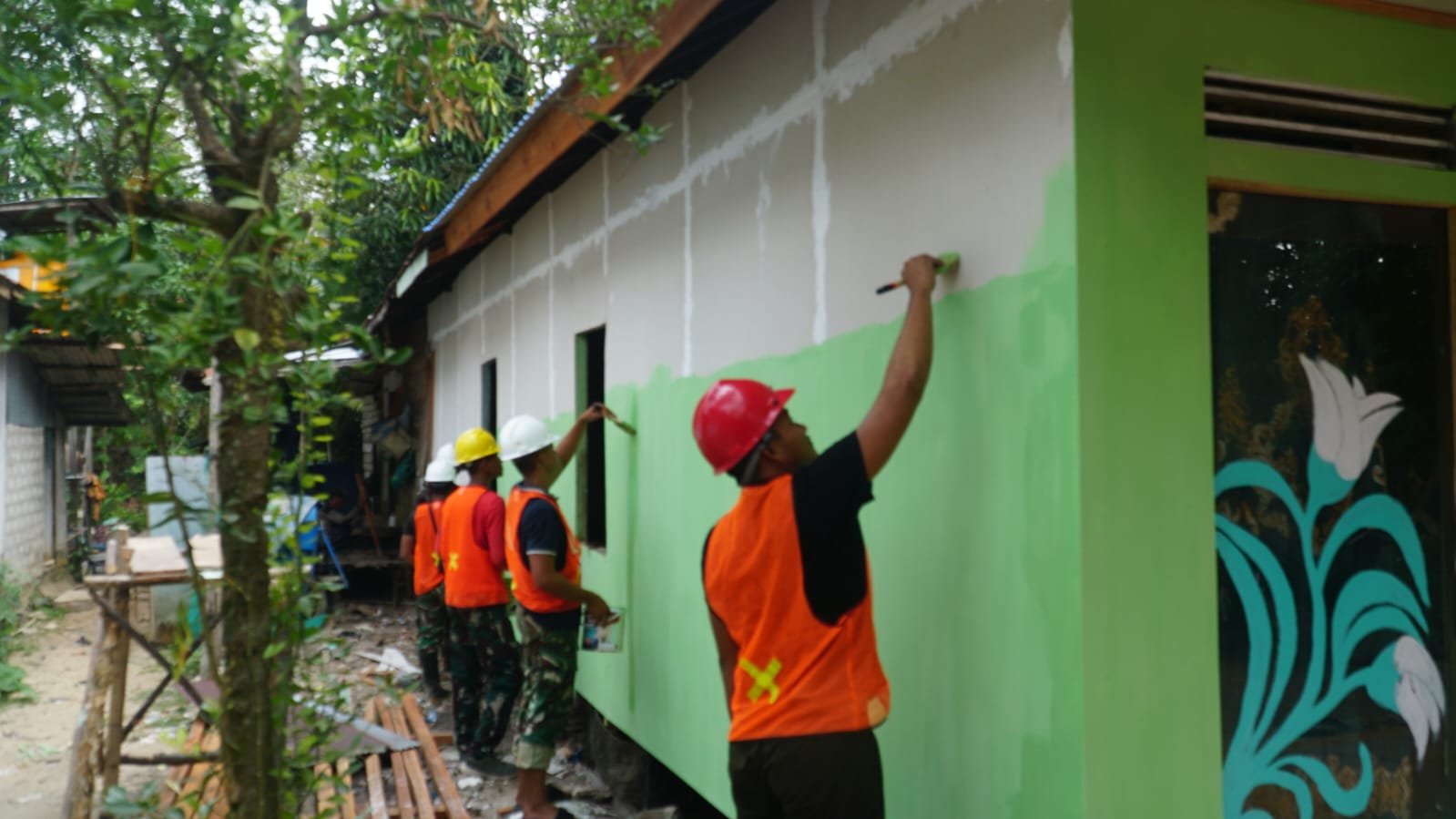 TMMD Reguler Ke-129 Kodim 1011/KLK Wujudkan Kepedulian Lewat Penyelesaian RTLH Milik Ibu Wahida
