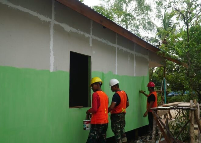 Semangat Gotong Royong Warnai Pengecatan RTLH Sasaran 2 Milik Ibu Wahida