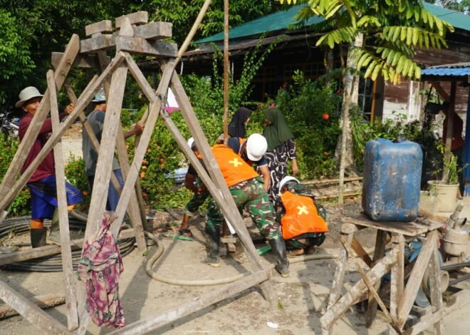 Tahap Awal Pembangunan RTLH Ibu Rini Dimulai, Satgas TMMD Pasang Kerangka Gelagar