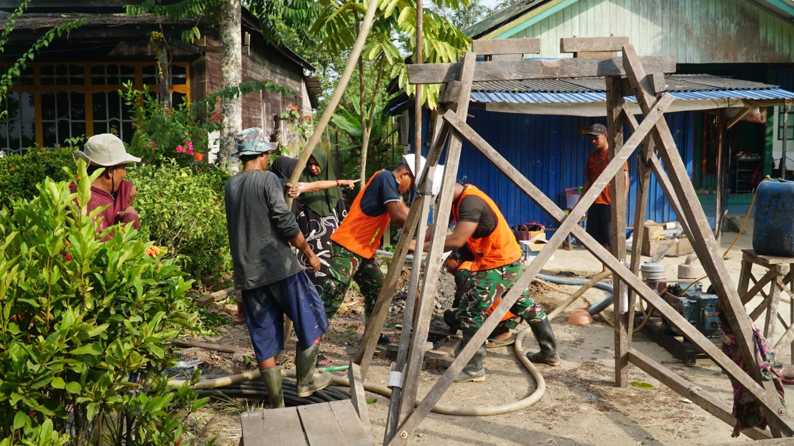 TMMD Reguler Ke-129 Kodim 1011/KLK Bangun Harapan Baru Lewat RTLH Milik Ibu Rini