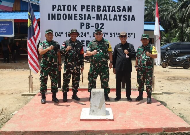 Ketua Tim Wasev TMMD Ke-129 Tinjau Progres Pembangunan di Desa Liang Bunyu