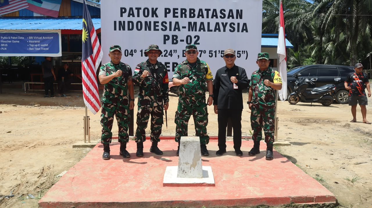 Ketua Tim Wasev TMMD Ke-129 Tinjau Progres Pembangunan di Desa Liang Bunyu